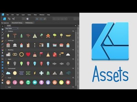 (40) Studio Assets Panel in Affinity Designer Tutorial - YouTube Affinity Designer Tutorial, Graphic Designing, Affinity Designer, Photo Editing Software, Editing Software, Free Stuff, Flat Design, The View, Photo Editing