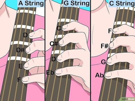 How to Shift on a Cello (with Pictures) - wikiHow Cello Tutorial, Cello Teaching, Violin Chords, Violin Fingering Chart, Cello Practice, Learn Guitar Beginner, Cello Lessons, Violin Practice, Cello Sheet Music