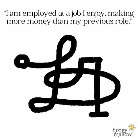 Sigil for "I am employed at a job I enjoy, making more money than my previous role." Sigil For Dream Job, Sigil For Job Interview, Job Sigil, Money Sigils, One Card Tarot, Witch Spirituality, Finding A New Job, Essential Questions, High Paying Jobs