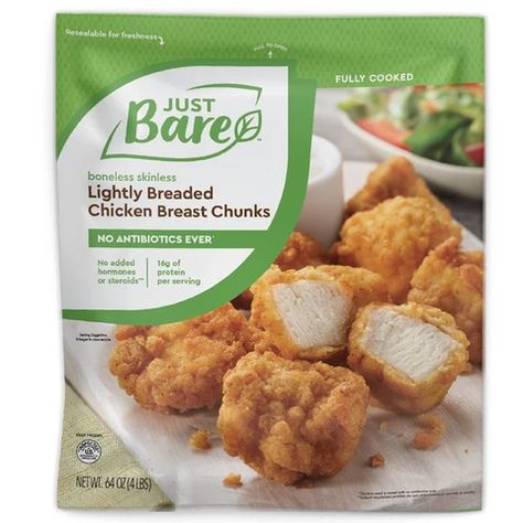 just bare chicken breast chunks Costco Healthy, Lightly Breaded Chicken, Breaded Chicken Strips, Spicy Chicken Breast, Costco Chicken, Frozen Chicken Nuggets, Costco Meals, Costco Shopping, Breaded Chicken Breast