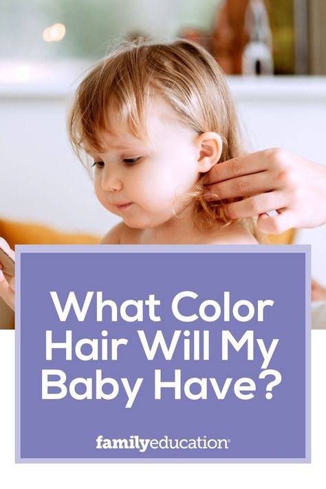 Can you predict what color your baby’s hair will be? Our genetic explanation of hair colors and hair color genetics chart will teach you how your baby's hair color is determined and can be predicted. Change Hair Color, Blonde Babies, Hair Color Chart, Red To Blonde, Light Blonde Hair, Human Hair Color, Strawberry Blonde Hair, Dark Blonde Hair, Pregnancy Safe Products