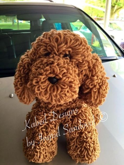 Miky the poodle dogui | Craftsy Crocheted Dog, Crocheted Animals, Dog Crochet, Crochet Dog Patterns, Confection Au Crochet, Golden Doodle, Crochet Dog, Dog Pattern, Handmade Dog