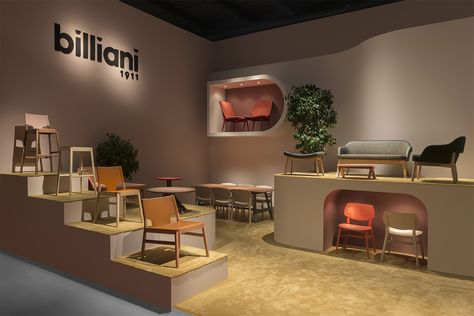 Furniture Stand Exhibition, Furniture Display Exhibition, Furniture Display Showroom, Furniture Exhibition Design, Furniture Store Interior Design, Furniture Store Display, Scale Architecture, Furniture Store Interior, Chair Showroom