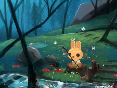 Tea on Twitter: "Fishing in the forest~🦋 #ACNH #animalcrossing… " Forest Acnh, Relaxing Rain, Relaxing Rain Sounds, Rain Sounds, In The Forest, Blog Photo, The Forest, Animal Crossing, Coco