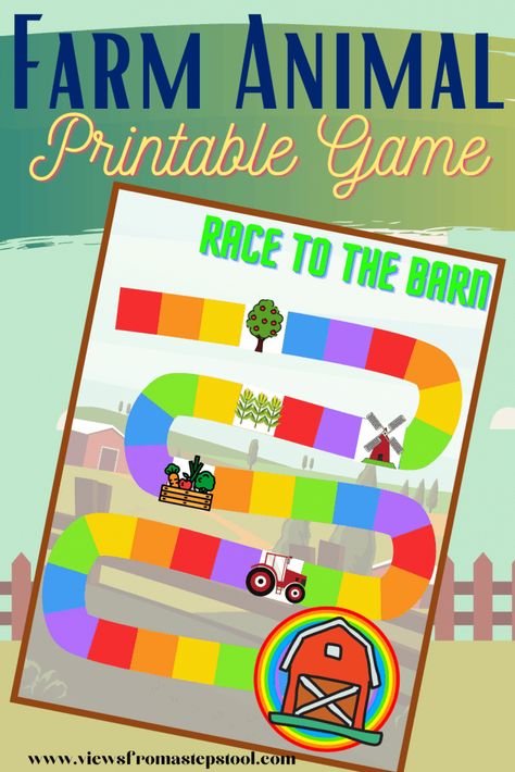 This farm animal board game is a race for the farm animals to find the barn. Played Candyland-style, this game is great for preschoolers and up! #freeprintablegames #printableboardgames #printablesforkids #teachers #homeschool #parenting #kidsactivities Garden Unit Study, Top Toys For Girls, Farm Animals Games, Cool Toys For Boys, Bingo For Kids, Free Homeschool Resources, Printable Board Games, Farm Games, Cool Toys For Girls