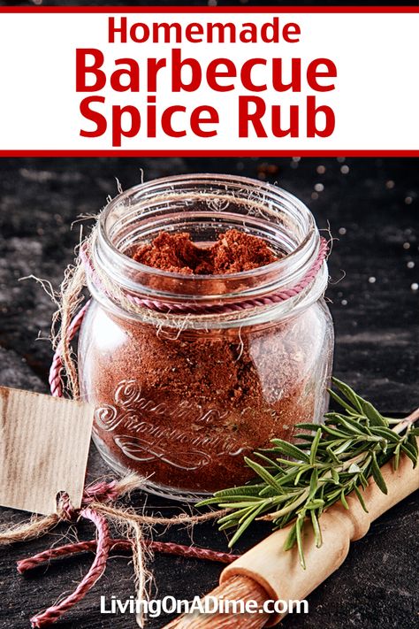 If you're looking for a delicious barbecue spice rub recipe that's easy to make and doesn't break the bank, then try this easy recipe! This versatile rub can also be used as a marinade and takes just a few minutes to whip up. The tangy barbecue flavor is sure to make your next BBQ a hit! Bbq Seasoning Recipe, Homemade Seasoning Mixes, Seasoning Mix Recipes, Seasoning Salt Recipe, Barbecue Rub, Homemade Seasoning Salt, Spice Rubs, Homemade Barbecue, Homemade Seasoning