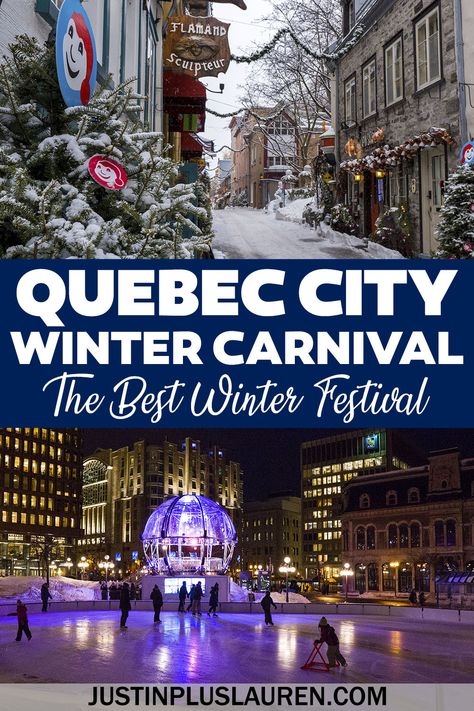 The Quebec Winter Carnival is the best winter festival in the world! It takes place every year in Quebec City, Canada. This is the ultimate guide to having an amazing trip to the Carnaval de Quebec! Quebec City Winter Carnival | Quebec Winter Festival | Quebec City Ice Carnival | Things to do in Quebec City in winter | Winter in Quebec City | Winter Carnival Quebec | Carnaval Quebec | Quebec Winter Carnival Activities Quebec City Winter Carnival, Quebec City Christmas Market, Quebec Christmas, Quebec City Christmas, Quebec City Winter, Things To Do In Quebec, Quebec Winter Carnival, Carnival Activities, Birthday Getaway