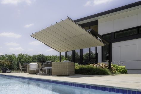 Image 1 of 19 from gallery of Shade Structures - Freestanding Canopies | ShadeFX. ShadeFx | Freestanding Canopies Medium Widget, Retractable Canopy, Public Architecture, Solar Shades, Landscape And Urbanism, Chicago Architecture, Shade Structure, German Design, Canopies