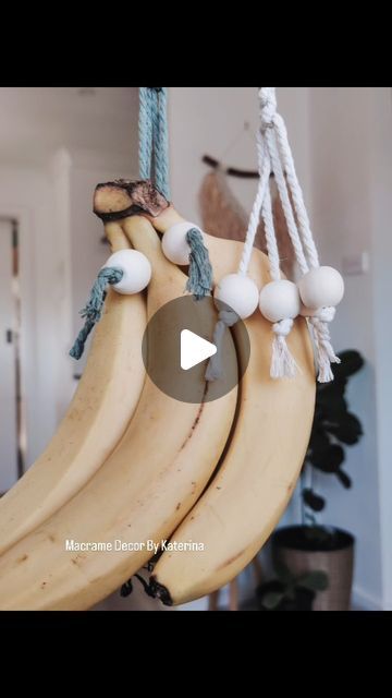 Diy Banana Hanger, Macrame Banana Hanger, Banana Hanger, Macrame Decor, Macrame Tutorial, Macrame, On Instagram, Instagram, Macramé