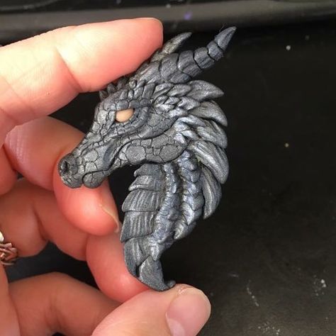 dragon #dragonart #claydragon #polymerclay #dragonhead #fantasy #fantasyar Dragon Ceramics, Dragon Clay, Small Dragon, Clay Dragons, Dragon Designs, Polymer Clay Dragon, Clay Dragon, Dragon Sculpture, Clay Sculptures