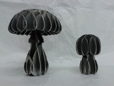 3D metal sheet puzzle sculpture  mushroom - large material: steel material… Mushroom Sculpture Art, Puzzle Sculpture, Modular Art, Bugs Life, 3d Metal, Metal Sheet, Metal Work, Steel Material, Metal Working