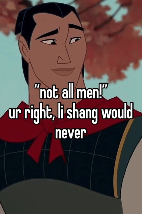 Le Shang Mulan, Mulan X Shang, Mulan Pfp, Hear Me Out Characters Male, Li Shang Mulan, Mulan Characters, Yao Mulan, Mulan And Li Shang, Mulan Li Shang