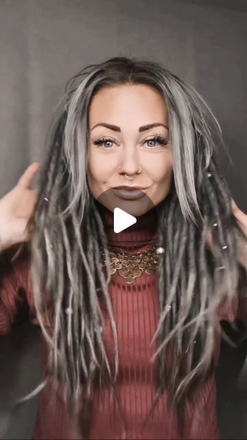 Dreadone on Instagram: "Our grey color mask can create magic✨️🪄 Do you like it?
You find it at dreadone.com <------

#greycolormask #greydreads #greyhair #hairstyle #dreadone #transformation #beforeandafter #hairinspo #dreadlocktransformation #dredlockextensions #humanhairextensions #dreadlockmodel #dreamhair #dreamhair #dreadlockgirl #instdreads #dreadlockinspo #dreadlockinspiration" White Dreadlocks, Grey Dreads, Color Mask, Dreadlock Extensions, Do You Like It, Dream Hair, Grey Hair, Human Hair Extensions, Grey Color