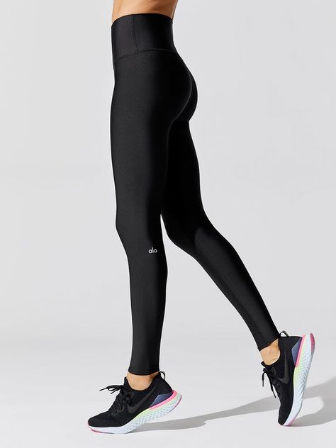 Alo Yoga Black Leggings, Alo Yoga Outfit, Adidas Leggings Outfit, Wishlist 2022, Alo Leggings, Black Leggings Style, Alo Yoga Leggings, Gifts 2022, Sports Outfits