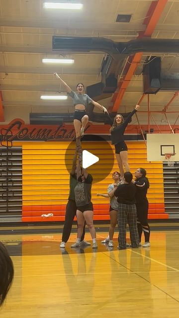 sierra’s stunts on Instagram: "(flyer) assisted level 6 two-man + pop off dismount 🪐

•••

#highschoolstunt #highschoolcheer #cheer #cheerfails #stunt #coedstunting #cheerleading #cheerstunts #stuntthesport #collegestunt #sidelinecheer #fridaynightlights #highschoolfootball #football #footballseason #footballgame #cheercomp #comp #stunting #cheerinspiration #tiktokcheer #cheers #partnerstunt #partnerstunting #partnerstunts #competition" Cheerleader Stunts, Cheer Fails, Sideline Cheer, Instagram Flyer, High School Cheer, Cheer Stuff, Cheer Stunts, High School Football, Friday Night Lights