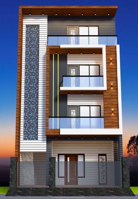 #Modern_Elevation #Front_Elevation #House Front Elevation With Tiles, Elivation 2nd Floor Design, 25 Feet Front Elevation Modern G+1, Office Front Elevation Design, G 3 Front Elevation Design Latest, G 2 Front Elevation Design Latest, Procreate Building, Front Elevation Designs Modern, Elevation House