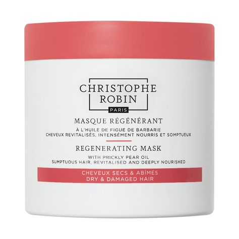 Regenerating Hair Mask with Prickly Pear Seed Oil - Christophe Robin | Sephora Prickly Pear Oil, Christophe Robin, Gorgeous Hairstyles, Cleansing Mask, Christopher Robin, Dull Hair, Dry Damaged Hair, Damaged Hair Repair, Prickly Pear