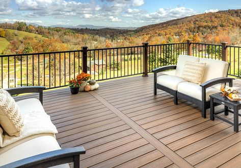 Trex Enhance® Naturals - Rustic - Deck - Charlotte - by TREX COMPANY INC | Houzz Trex Deck Colors, Trex Railing, Trex Enhance, Rustic Deck, Timbertech Decking, Ipe Decking, Decking Boards, Deck Colors, Hardwood Decking