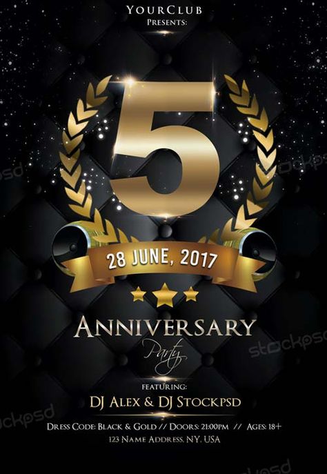 Anniversary Night Free PSD Flyer Template - http://freepsdflyer.com/anniversary-night-free-psd-flyer-template/ Enjoy downloading the Anniversary Night Free PSD Flyer Template created by Stockpsd!   #Anniversary, #Bday, #Birthdaye, #Classy, #Club, #Dance, #Dj, #Elegant, #Event, #Gold, #Party, #Silver Company Anniversary, Free Psd Flyer Templates, Flyer Free, Free Psd Flyer, Halloween Flyer, Christmas Flyer, Psd Flyer Templates, Psd Flyer, Free Flyer Templates