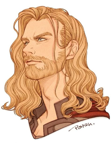 Thor Art, Animation Classes, Thor Comic, Viking Men, Avengers Art, Asoiaf Art, Marvel Thor, Loki Thor, Sketch Inspiration