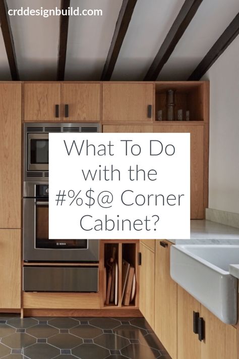 Under Upper Cabinet Ideas, Corner Shelf Kitchen Cabinet, Corner Cabinet Alternatives, How To Use Corner Kitchen Cabinets, What To Put In Corner Kitchen Cabinet, Corner Lower Cabinet Ideas, Kitchen With Corner Cabinets, Corner Ideas For Kitchen, Kitchen Corner Cupboard Ideas