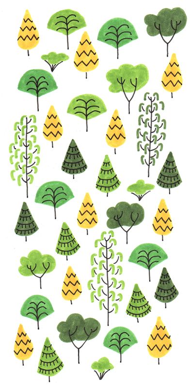 Motif forêt scandinave - Libou Park Signage, Tree Doodle, Publishing Design, Plants Are Friends, Forest Illustration, Nature Kids, Journal Doodles, Design Reference, Amazing Gardens