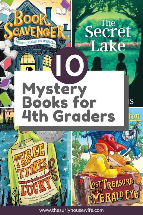 Looking for some of the best books for 4th graders? Don't miss this post for 10 mystery books for kids. Mystery Reader Books For 4th Grade, Mystery Books For 3rd Grade, Books For Fourth Graders, 3rd Grade Mystery Books, Chapter Books For 4th Grade, Books For 4th Graders, Read Aloud Chapter Books, 4th Grade Books, 3rd Grade Books