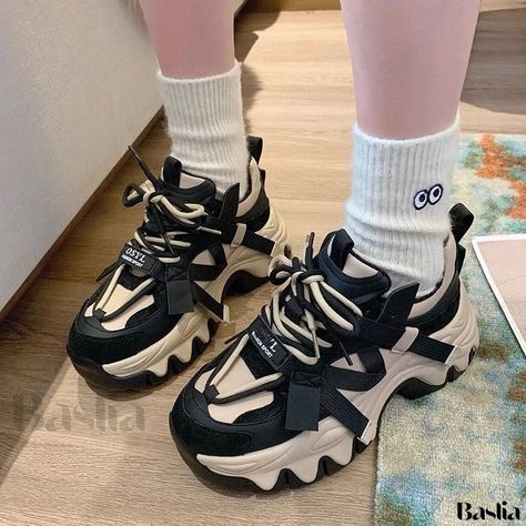 Women's Height Increasing Platform Sneakers, Stylish and Suitable for Students