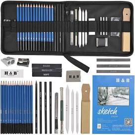 Drawing Kit, Sketching Pencil, Charcoal Sticks, Drawing Kits, Sketching Tools, Canvas Pencil Case, Drawing Pencils, Sketching Techniques, Sketch Paper