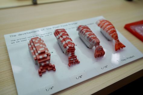 3D Printed Food Startup Presents Peculiarly Pixelated Sushi at SXSW | 3DPrint.com | The Voice of 3D Printing / Additive Manufacturing Sci Fi Food, Lego Food, Food Startup, 3d Printing Business, Old Paper Background, Additive Manufacturing, Design Bedroom, Kitchen Bedroom, Interior Design Kitchen