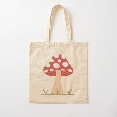 Get my art printed on awesome products. Support me at Redbubble #RBandME: https://www.redbubble.com/i/tote-bag/Fungi-Mushroom-by-dreaminks/127112471.P1QBH?asc=u Mushroom Painting Ideas, Handpainted Tote, Mushroom Tote Bag, Mushroom Painting, Handpainted Tote Bags, Bag Painting, Mushroom Design, Autumn Collection, Cozy Autumn