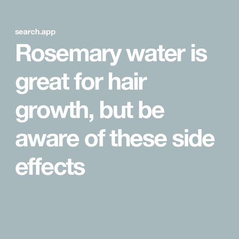 Rosemary water is great for hair growth, but be aware of these side effects Rosemary Water For Face, Diy Rosemary Water For Hair, Rosemary Hair Oil Recipe, How To Use Rosemary Oil For Hair Growth, Rosemary Water Benefits, Rosemary Benefits, Rosemary Water For Hair Growth, Rosemary Water For Hair, Rosemary For Hair Growth