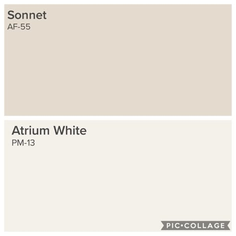 Benjamin Moore Sonnet and Atrium White. These are the colors used in the first Stone Gable house. Benjamin Moore Sonnet Paint, Atrium White Benjamin Moore Walls, Sonnet Benjamin Moore, Atrium White Benjamin Moore, Benjamin Moore Sonnet, Benjamin Moore Atrium White, New Living Room Colors, On Suite Bathroom, Floor Aesthetic