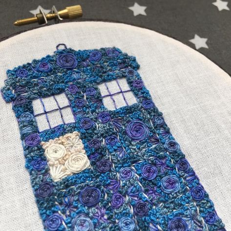 Doctor Who Embroidery Patterns, Dr Who Embroidery, Dr Who Cross Stitch Patterns, Nerd Embroidery, Tardis Embroidery, Doctor Who Embroidery, Clothes Mending, Doctor Who Cross Stitch, Diy Embroidery Projects