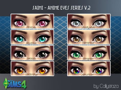 Sims 4 Nails, Sims 4 Cc Eyes, Sims 4 Anime, Dragon Ball Z Shirt, Manga Eyes, Anime Makeup, Sims 4 Cc Makeup, Sims 4 Cc Skin, Anime Inspired Outfits