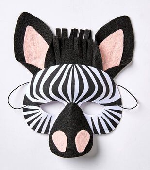 Zebra Halloween Costume, Zebra Mask, Zebra Costume, Lion King Costume, Zebra Face, Lion King Jr, Face Mask For Kids, Teacher Projects, Animal Mask