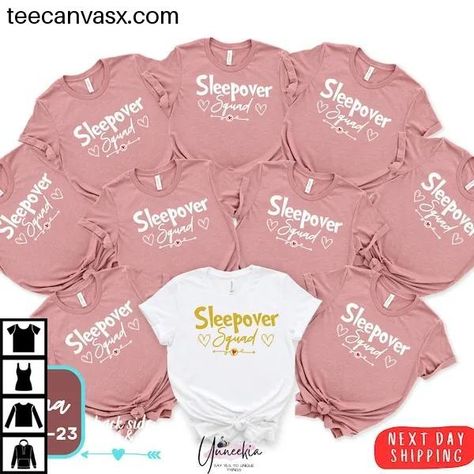 Personalized Backside Name and Text Sleepover Squad Shirt, Sleepover Girls Birthday Party Shirt, Slumber Party Shirt, Sleepover Pajama Shirt Check more at https://teecanvasx.com/product/personalized-backside-name-and-text-sleepover-squad-shirt-sleepover-girls-birthday-party-shirt-slumber-party-shirt-sleepover-pajama-shirt/ Sleepover Squad, Squad Shirt, Birthday Party Shirt, Slumber Party, Slumber Parties, Pajama Shirt, Girls Birthday, Party Shirts, 2023 2024