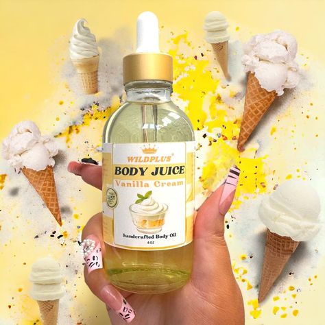 Body Juice Oil (Select Your SCENTS) Sneaky Link, Different Scents, Body Mask, Shower Skin Care, Shower Routine, Vanilla Cream, Body Skin Care Routine, Diy Bath Products, Sweet Almond Oil