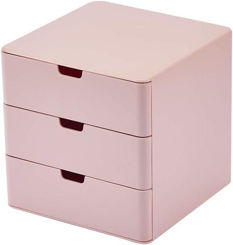 Addison Christmas, Easter Wishlist, Small Desk Organization, Desktop Storage Drawers, Pink Drawers, Drawers Ideas, Makeup Storage Drawers, Organization Drawers, Dressing Table Organisation