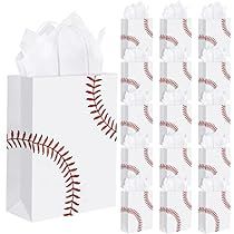 Baseball Gift Bags, Baseball Party Favors, Candy Bag Favors, Baseball Theme Party, White Tissue Paper, Gift Wrap Box, Baseball Party, Baseball Theme, Party Candy