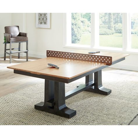 Ping Pong Dining Table, Table Tennis Table, Tennis Table, Hardwood Table, California House, Game Rooms, California Homes, Ping Pong Table, Solid Walnut