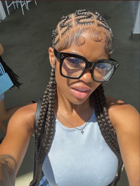 Feed In Braids, Cornrow Braids, Short Box Braids Hairstyles, Feed In Braids Hairstyles, Box Braids Hairstyles For Black Women, Cute Braided Hairstyles, Braids Hairstyles Pictures, Braided Cornrow Hairstyles, Cute Box Braids Hairstyles