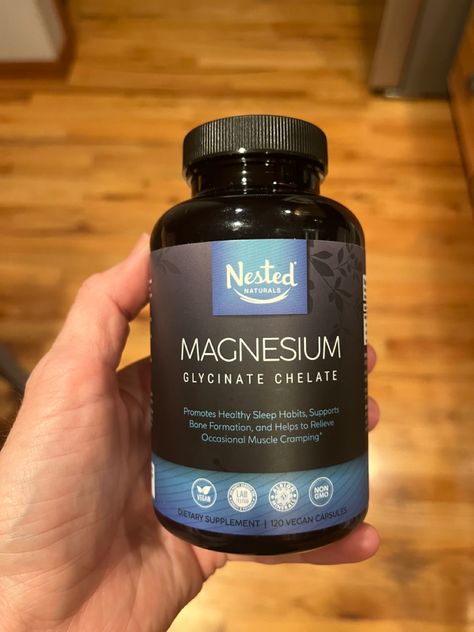 Nested Naturals – Magnesium Glycinate Chelate Supplement 200mg Per Serving High Absorption Vegan Capsules for Muscle Leg Cramps Stress Relief Bedtime Ease – 100% Chelated TRACCS Buffered Gluten-Free Non-GMO Chelated Magnesium, Magnesium Supplement, Muscle Cramps, Magnesium Glycinate, Healthy Sleep Habits, Leg Cramps, Sleep Support, Leg Muscles, Sleeping Habits