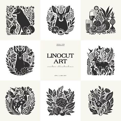 Page 2 | Linocut Images - Free Download on Freepik Folk Linocut, Scandinavian Linocut, Linocut Flowers, Linocut Plants, Abstract Linocut, Forest Linocut, Lino Print Pattern, Scandinavian Illustration, Wolf Lino Print