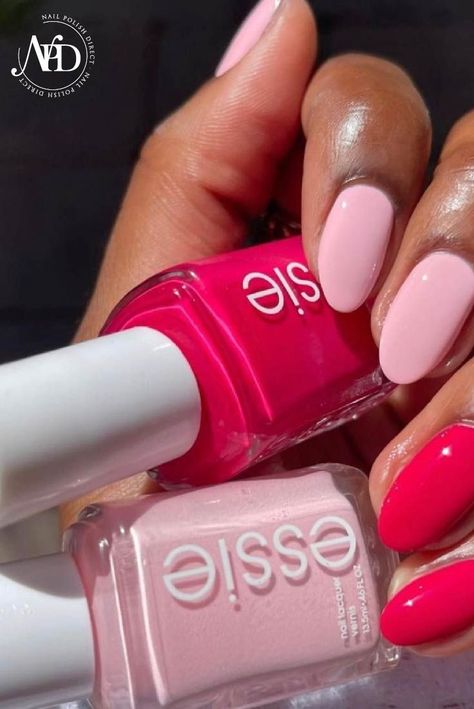 China Glaze Nail Polish Colors, Berry Nail Polish, Pink Nail Polish Colors, Essie Pink Nail Polish, Red Nail Varnish, Blush Pink Nails, Berry Nails, Pale Pink Nails, Pink Nail Colors