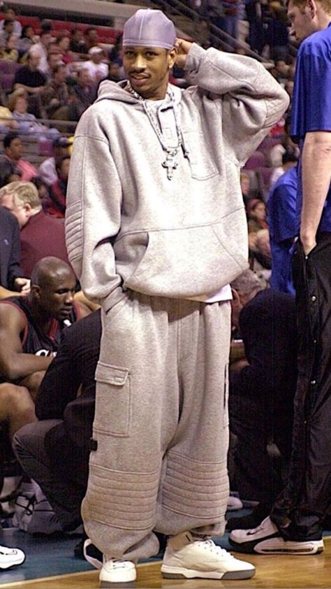 2000s Fashion Men, Look Hip Hop, Mode Hip Hop, Looks Hip Hop, Men 90s, Estilo Cholo, Hip Hop 90s, Nba Fashion, 90s Men