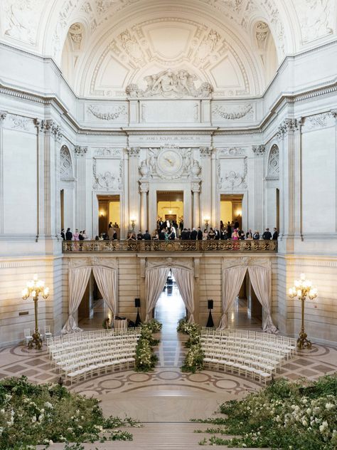 An Ethereally Romantic Wedding in San Francisco - The Lane Wedding Ceremony Venues Indoor, Grace Cathedral San Francisco, San Francisco Wedding City Hall, San Francisco Courthouse Wedding, European Wedding Venue, Classic Wedding Flowers, Chic Wedding Venues, Mansion Wedding Venues, San Francisco City Hall Wedding