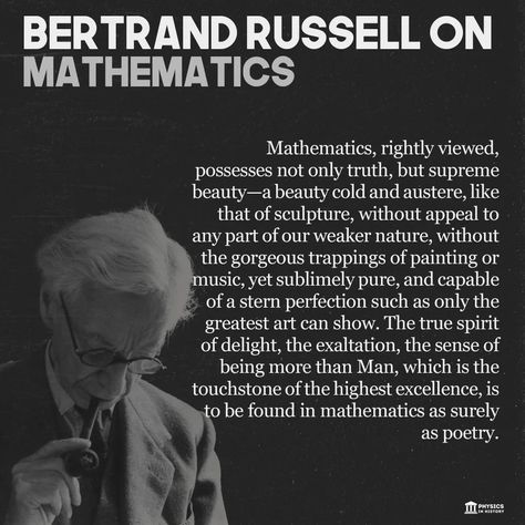 Marcus Chown on Twitter: ""Pure mathematics is the poetry of logical ideas" - Albert Einstein https://t.co/wn9lQJU9lD https://t.co/c0ZZ1IBQkY" / X Pure Mathematics, Mathematical Logic, Bertrand Russell, Science Physics, Albert Einstein, Logic, Einstein, Physics, Poetry