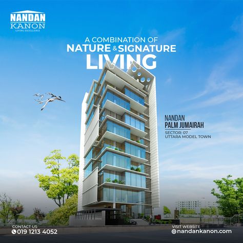 Real Estate Social Media Creative Design- NANDAN KANON Real Estate Creative Ads Social Media, Real Estate Creative Post, Real Estate Post, Real Estate Social Media Post, Social Media Creative, Real Estate Advertising, Real Estate Social Media, Shop Poster, Model Town