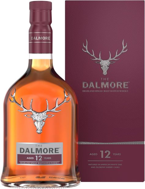 The Dalmore 12 Year Old Single Malt Whisky, 70cl Dalmore 12, Single Malt Whisky, Malt Whisky, Scotch Whisky, Single Malt, Bourbon, Food And Drink, Christmas